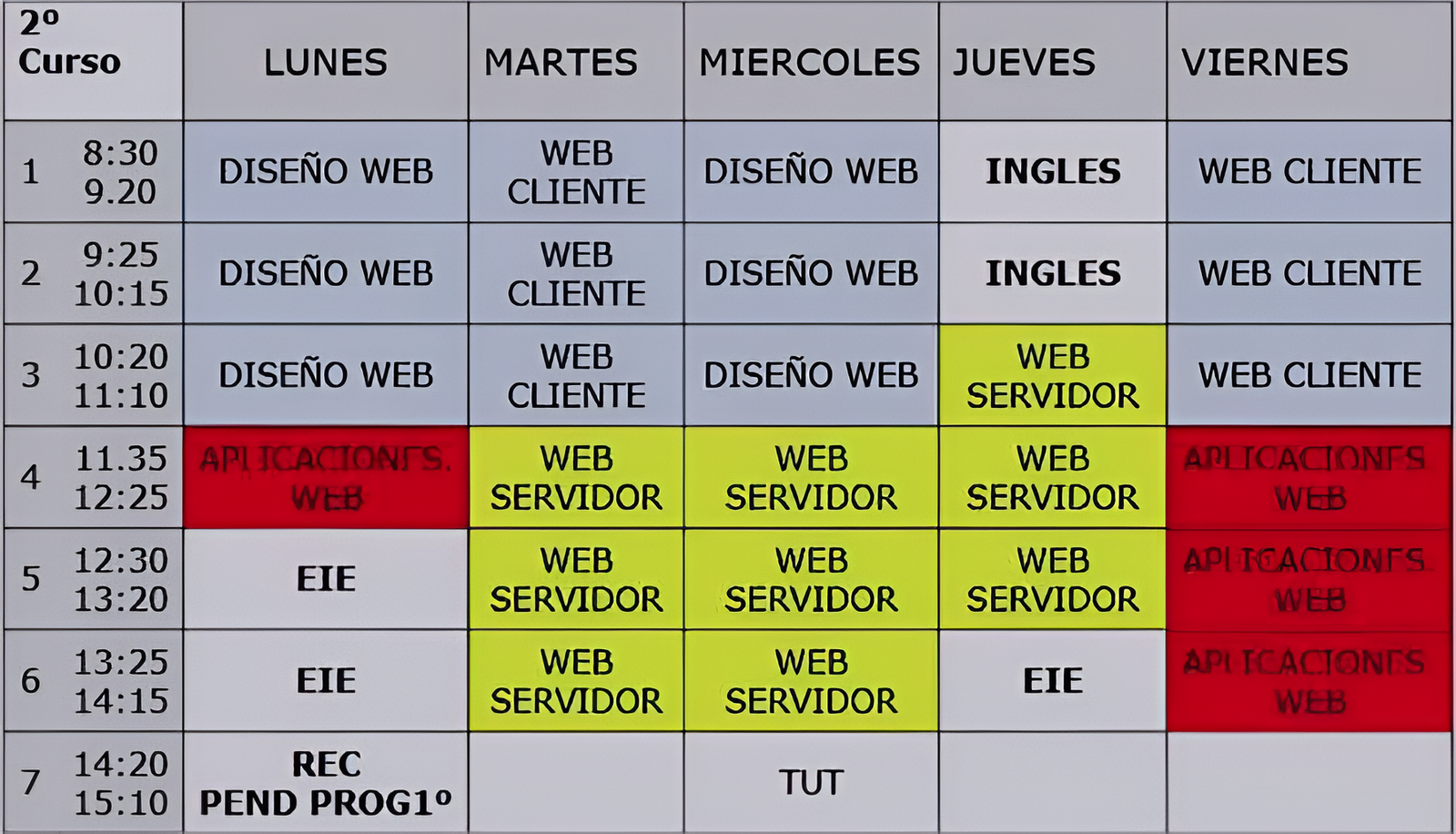 horario